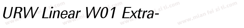 URW Linear W01 Extra字体转换